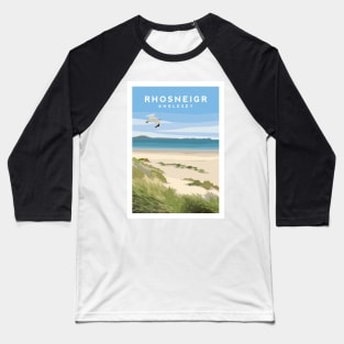 Rhosneigr Beach, Anglesey - North Wales Baseball T-Shirt